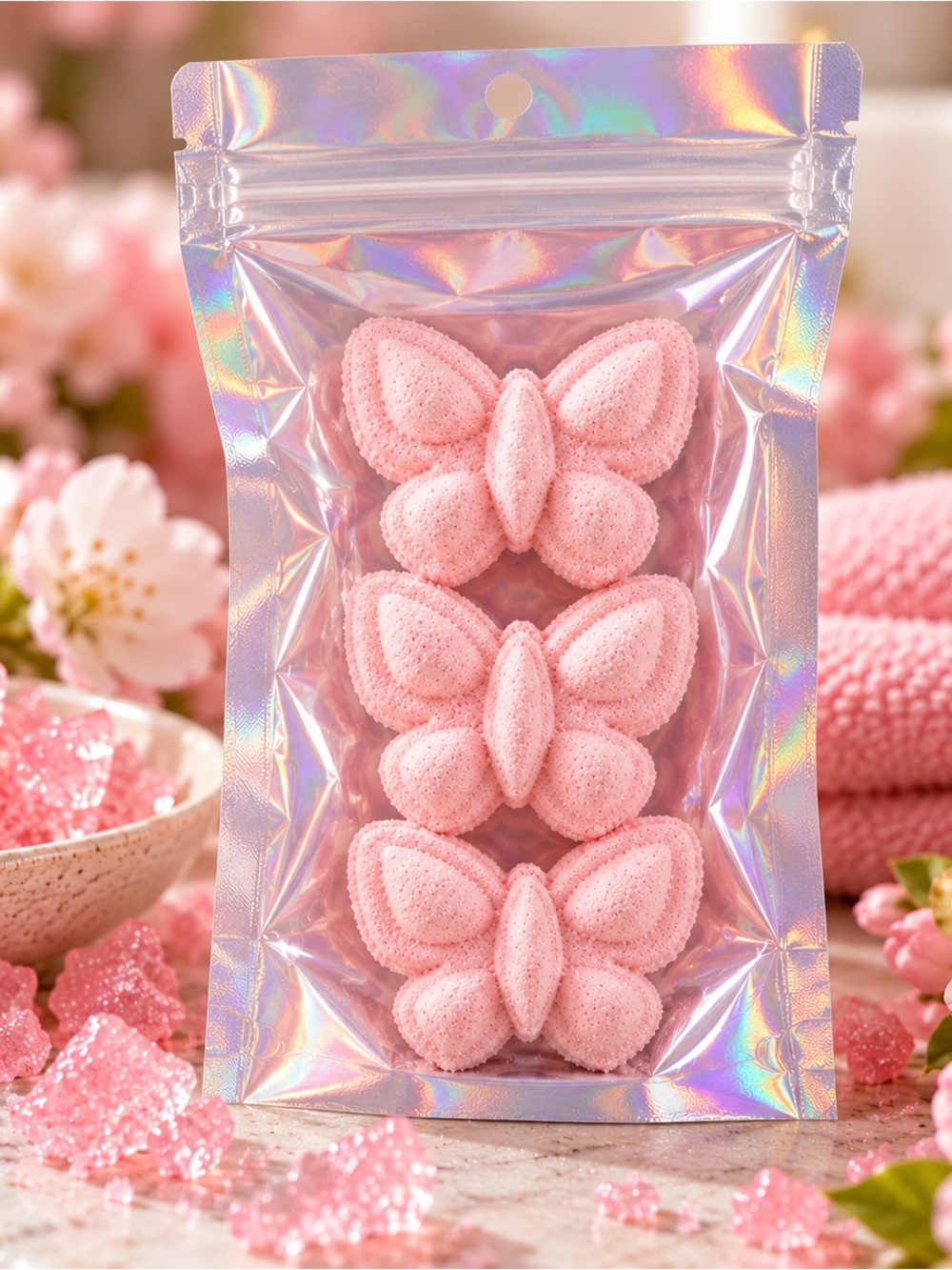 PINK SUGAR 3 pack shower steamers